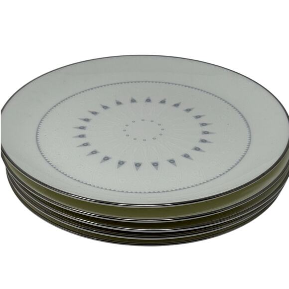 Vintage 70s Mikasa Aurora 160 Bone China Bread Plates 7.5” Set of 5 Japan - Picture 3 of 7